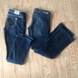 Express jeans 2pair size 6r